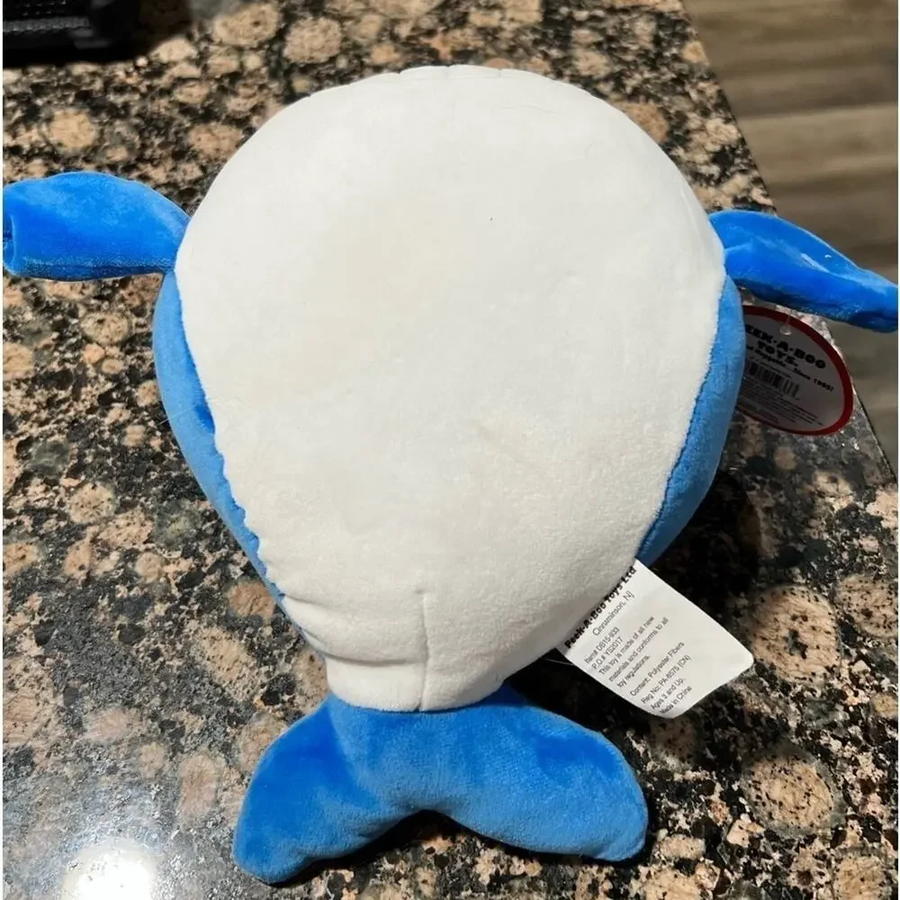 PEEK a Boo Toys Blue Whale Plush 8